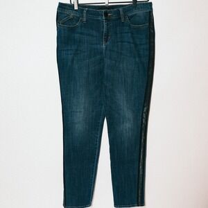 Rock & Republic Women's Berlin Tuxedo Stripe Denim Jeans Size 12 Streetwear